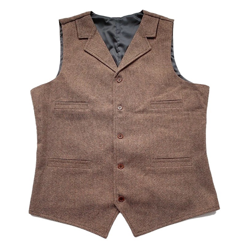 Hombres de estilo coreano SLIM-Fit espiga chaleco mejor hombre transfronterizos de los hombres de negocios informal de negocios traje formal chaleco 1