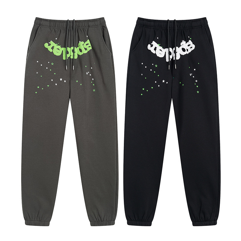 Los Angeles autumn and winter New ins European and American limited 555555 letters foam printing loose men's and women's trousers sweatpants Los Angeles autumn and winter New ins European and American limited 555555 letters foam printing loose men's and women's trousers sweatpants