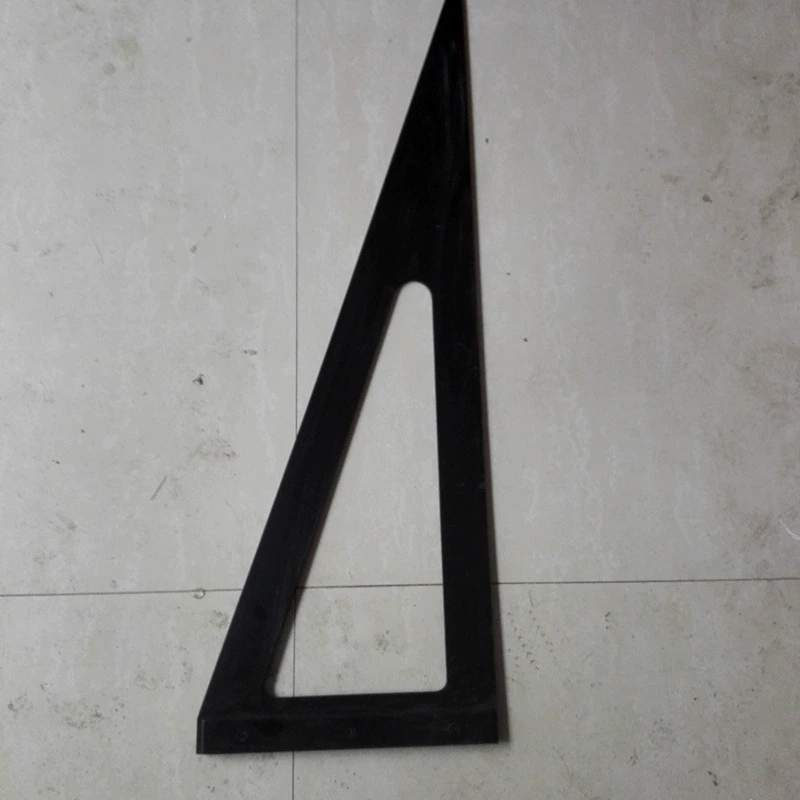 Линейка для стеклянных инструментов, треугольная черная бакелитовая линейка, резак для скругления стекла, линейка для рисования резки стекла