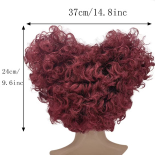 Alice in Wonderland Red Queen cos Wig Halloween Costume Accessories Party Alice Wig