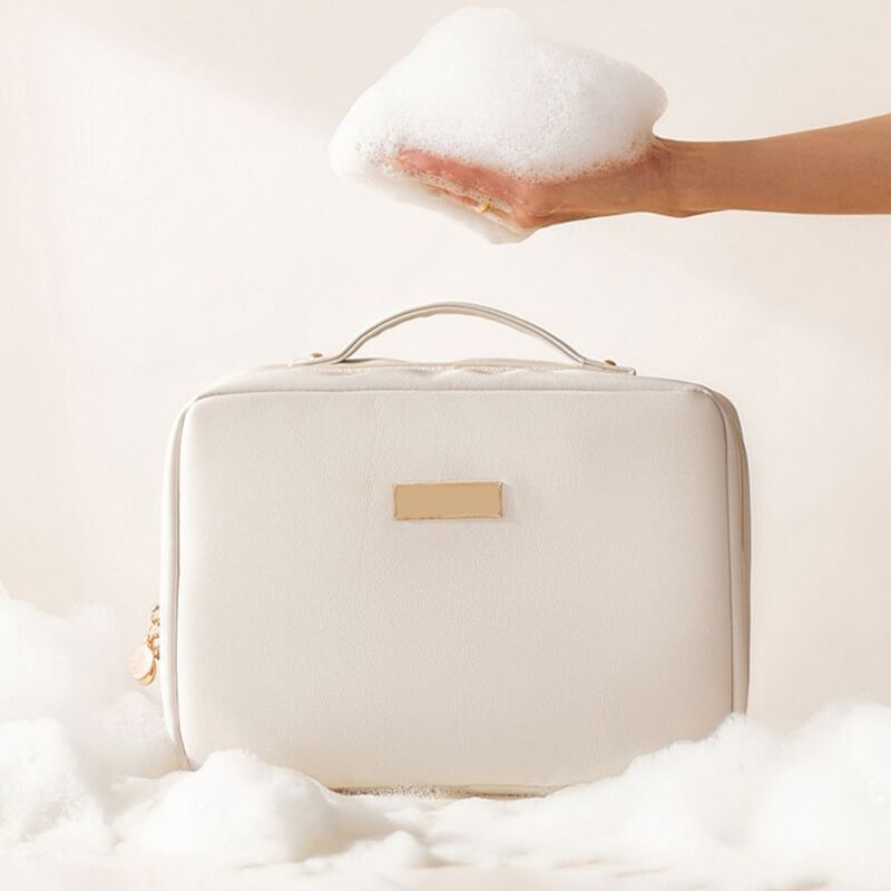 Cosmetic Bag with Large Capacity for Women 2026 New Portable Toiletry Bag, Waterproof Travel Transparent Hand-Held Storage Bag for Cosmetics