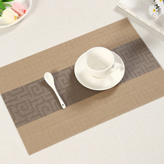 PVC西餐墊隔熱墊桌墊家居日用防燙杯墊碗墊歐式酒店餐廳長方形墊
