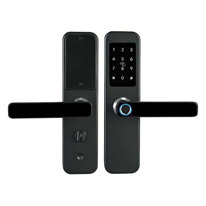 Cerradura inteligente de huella dactilar para puerta de madera, hogar de calidad, nueva función, exclusiva para transfronterizo, control por APP Tuya, con contraseña