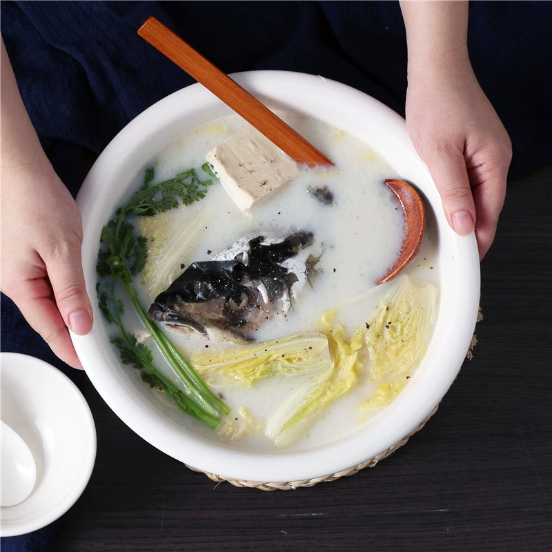 Big ceramic soup bowl for home use for elementary school students