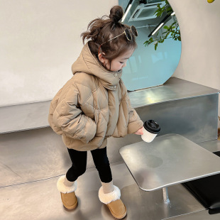 Girls' down Jacket 2025 New Baby Girl Winter Cotton Coat Autumn and Winter Thickened Outerwear White Duck down Children's Cotton Clothing