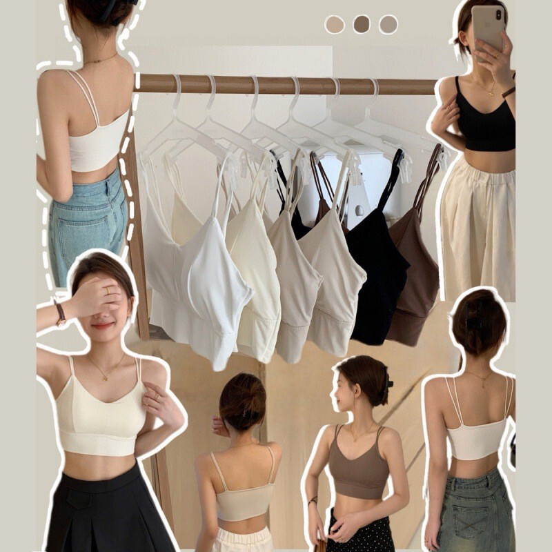 Warm Aiai 708 Women's Ice Silk Vest Sling Girly Style Strapless Summer Slim-fit Casual All-match Beautiful Back Outer Wear Top