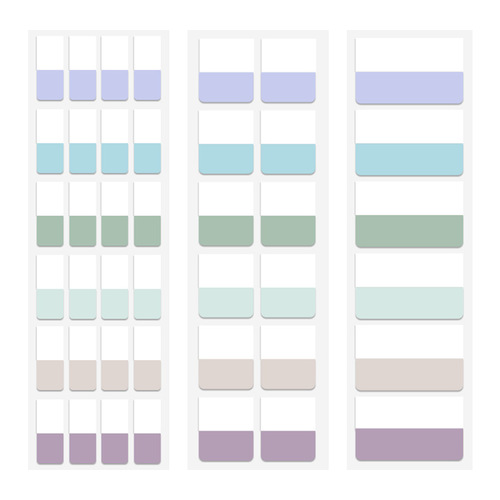 Morandi index sticker label sticker sticky note marking paper students use color fluorescent sticker bookmark paper index sticker