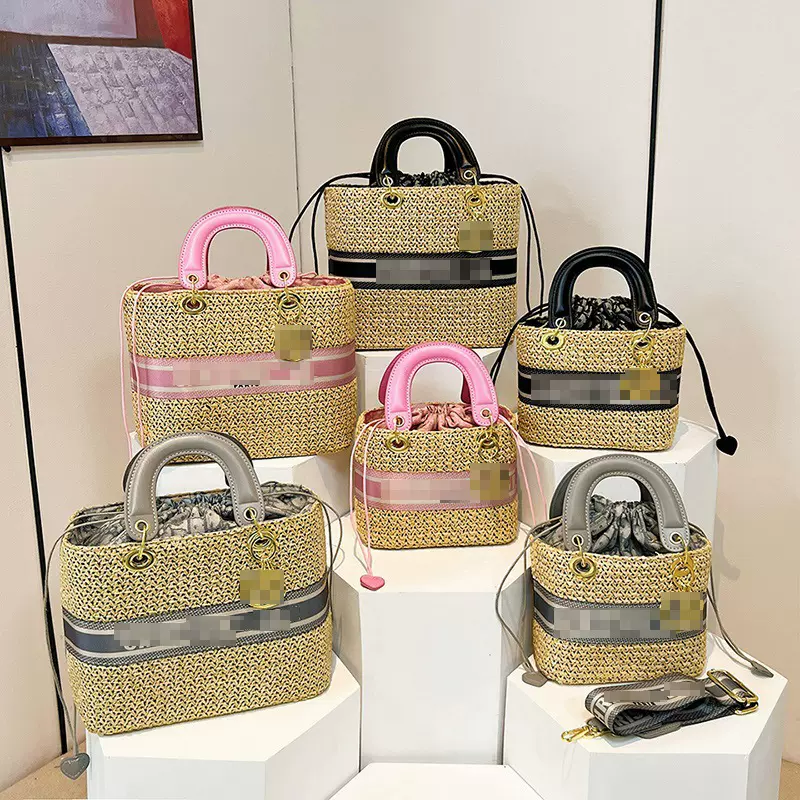 2025bags跨境女包新款单肩外贸草编包女夏季斜挎高级感百搭手提包