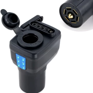 7-way tester, 7-way blade connector to 4/5-way trailer connector, 12V trailer, truck