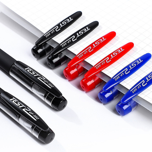12-pack GP-380 Matte Neutral Gel Pens, Carbon Office Pens 0.5mm Bullet Nib Signature Pens for Exams