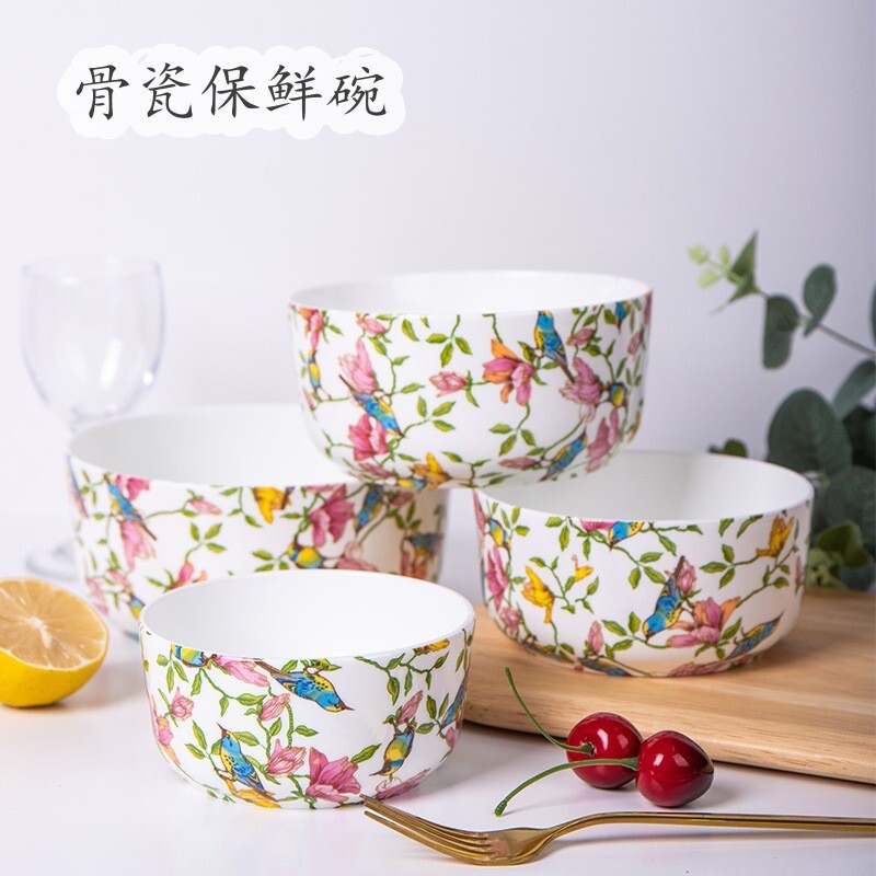 Wholesale Large-Capacity Pure White Ceramic Bowl with Lid, Household Noodle Bowl, Steamed Egg Bowl, Gift Set, Bone China Rice Bowl Wholesale Large-Capacity Pure White Ceramic Bowl with Lid, Household Noodle Bowl, Steamed Egg Bowl, Gift Set, Bone China Rice Bowl