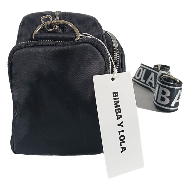 Venta directa de fábrica, bolso bandolera nuevo de Bimba y Lola español, con logo redondo, bolso cruzado de color sólido para mujer.