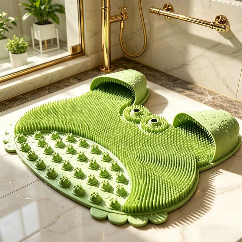 Lazy Person's Bath and Foot Scrubbing Tool, Bathroom Foot Mat, Massage Bath Mat, Foot Sole Exfoliating Pad, Tpe Non-Slip Scrubber Lazy Person's Bath and Foot Scrubbing Tool, Bathroom Foot Mat, Massage Bath Mat, Foot Sole Exfoliating Pad, Tpe Non-Slip Scrubber