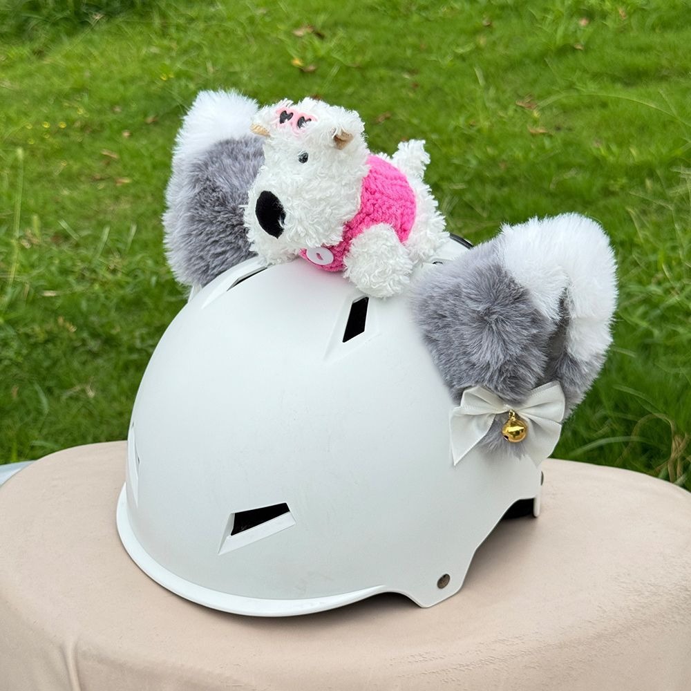 【Cute Puppy】Flash Sale Helmet Decoration Stitch Electric Vehicle Helmet Decoration Recommended by Delivery Drivers