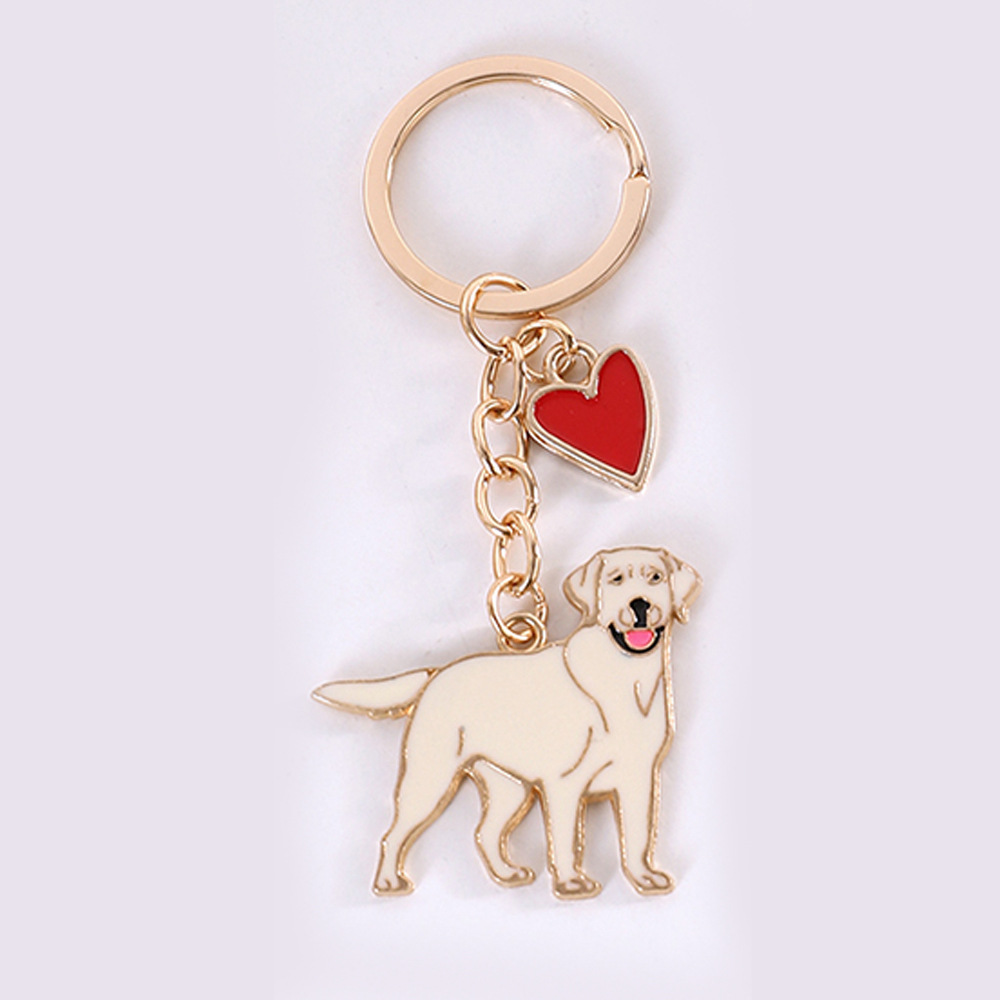 꼬리 올림 라브 옐로우 + 골드 레드 하트