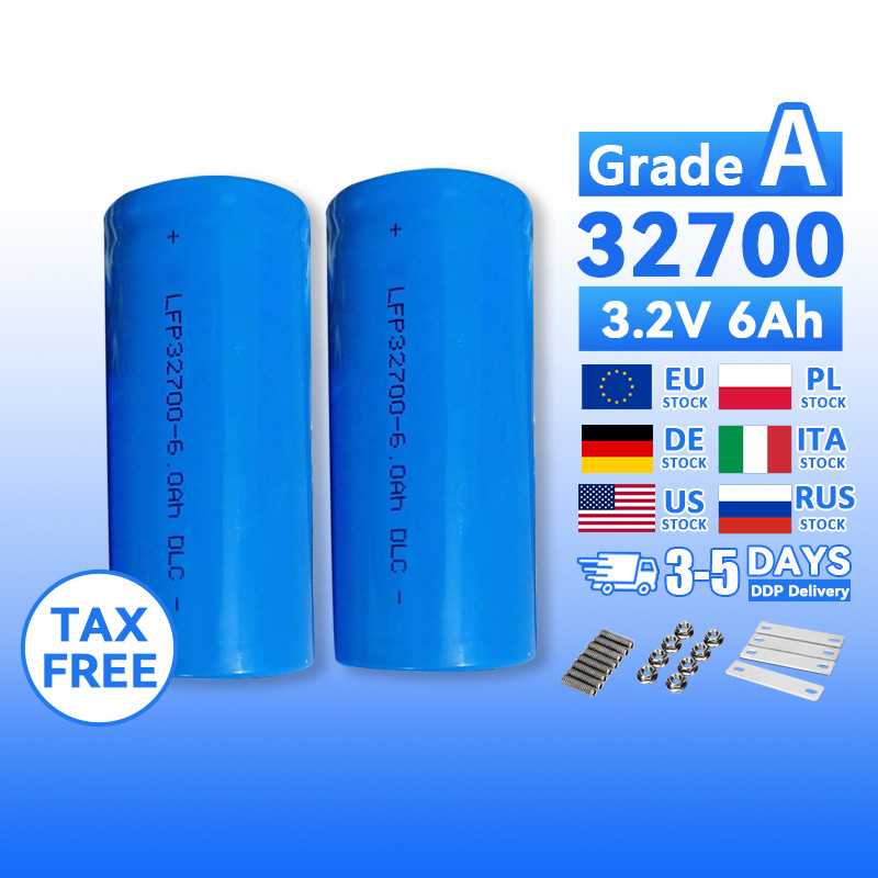 32700 Cylindrical LiFePO4 Battery 3.2V 5000mAh 3C Power