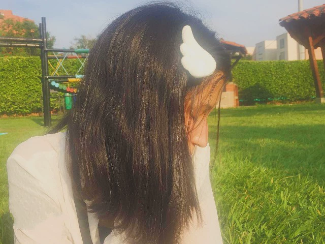 Аксессуар для волос Angel wings Japanese magic hairgrip, белая плюшевая заколка для учащихся и Хэллоуина
