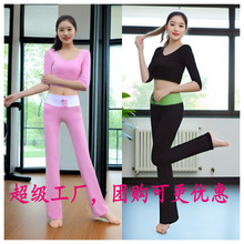 新款瑜伽运动健身套装高腰夏季外穿瑜伽服莫代尔表演团队健身显瘦