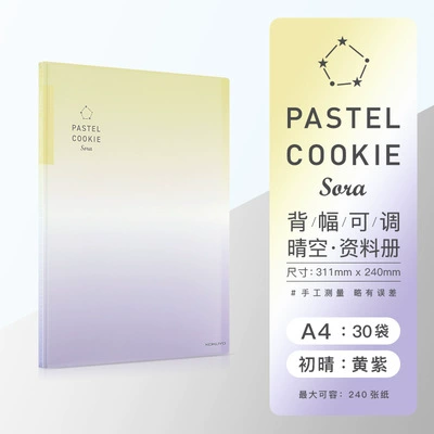 Го Ю Кокуё Data Book озеро Cooky Clear Qingkong серия A4 прозрачные страницы 40 страниц