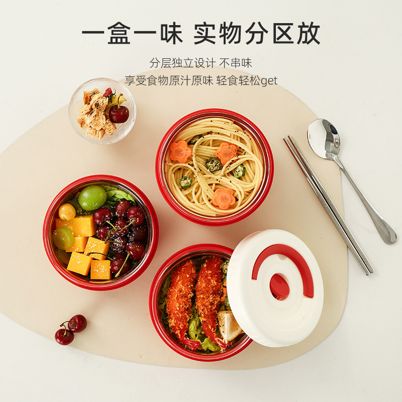 【联名款】樱桃小丸子保温饭盒可微波炉加热上班族便当盒高硼硅玻|undefined