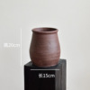 Clay pot brown vase