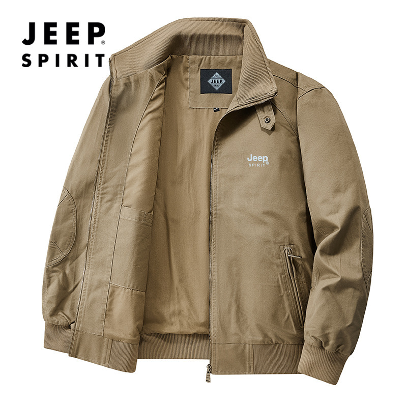 Jeep Casual Retro Jacket Wear-Resistant Men's Jacket 2025 Spring and Autumn New Loose Casual Workwear Top 88512 Jeep Casual Retro Jacket Wear-Resistant Men's Jacket 2025 Spring and Autumn New Loose Casual Workwear Top 88512