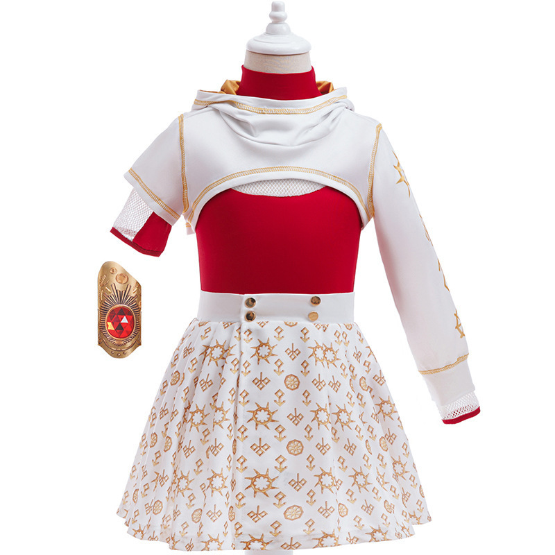 Zombie High School 4 Cross-Border Halloween Girls' Long Sleeve Outfit Three-Piece Set Skirt Children's Performance Costume
