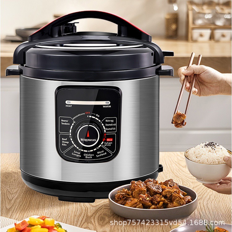 Household Electric Pressure Cooker with Smart Reservation, Non-Stick Rice Cooker, 4-6L, Reservation Timer, Multifunctional, Export Cross-Border