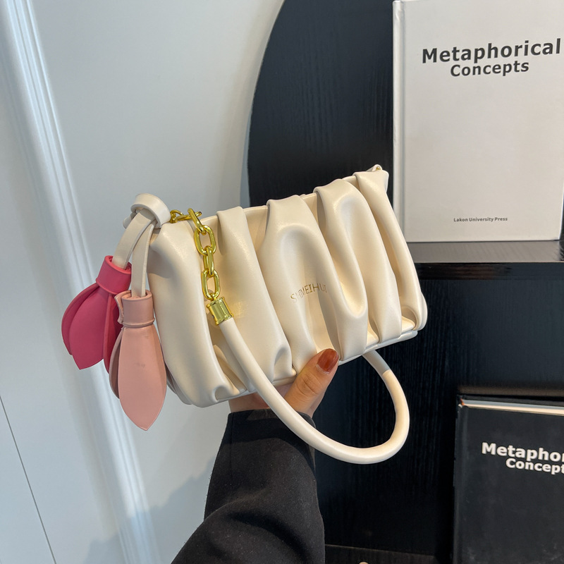 2023 sommer Neue Cloud Tasche frauen Nische Design Plissee Unterarm Tasche High-end-one-schulter Messenger tasche trendy_voghion.com