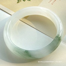新疆天山翠手镯飘绿半山水飘花手镯天然玉镯可挑选无鉴定证书手链