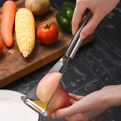 Stainless steel apple peeler slicer home fruit peeler peeling tool kitchen fruit push knife fruit and vegetable splitter
