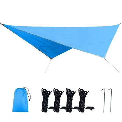 Camping Canopy, Avtomobil yan çətirləri - sky-blue-rhombus-320250cm-diagonal-size-as-shown-in-the-picture