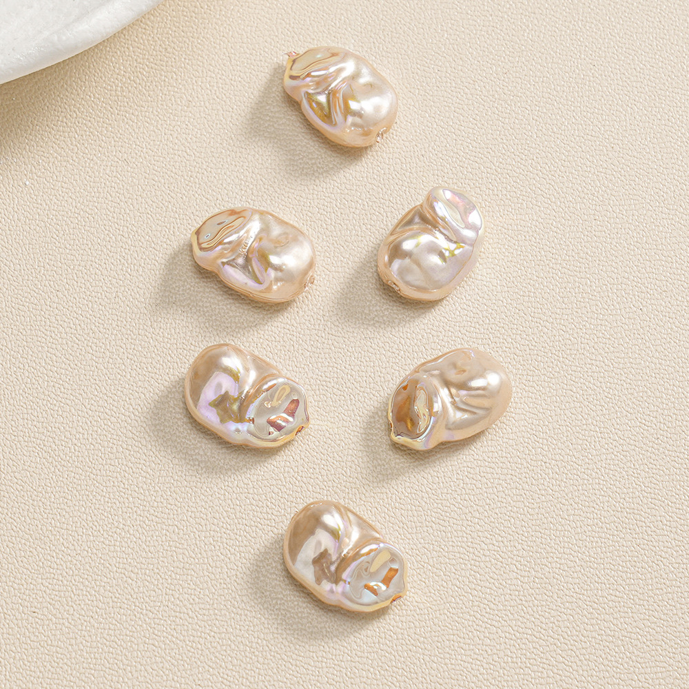 30 ABS barroco de forma especial piedra pequeña perla ovalada con cuentas pulsera de bricolaje collar accesorios de joyería lote suelto