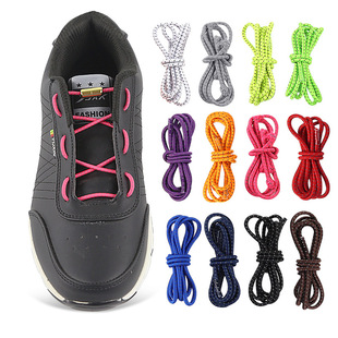 Elastic free lazy shoelace elastic all-match metal capsule buckle night running reflective shoelace in stock wholesale