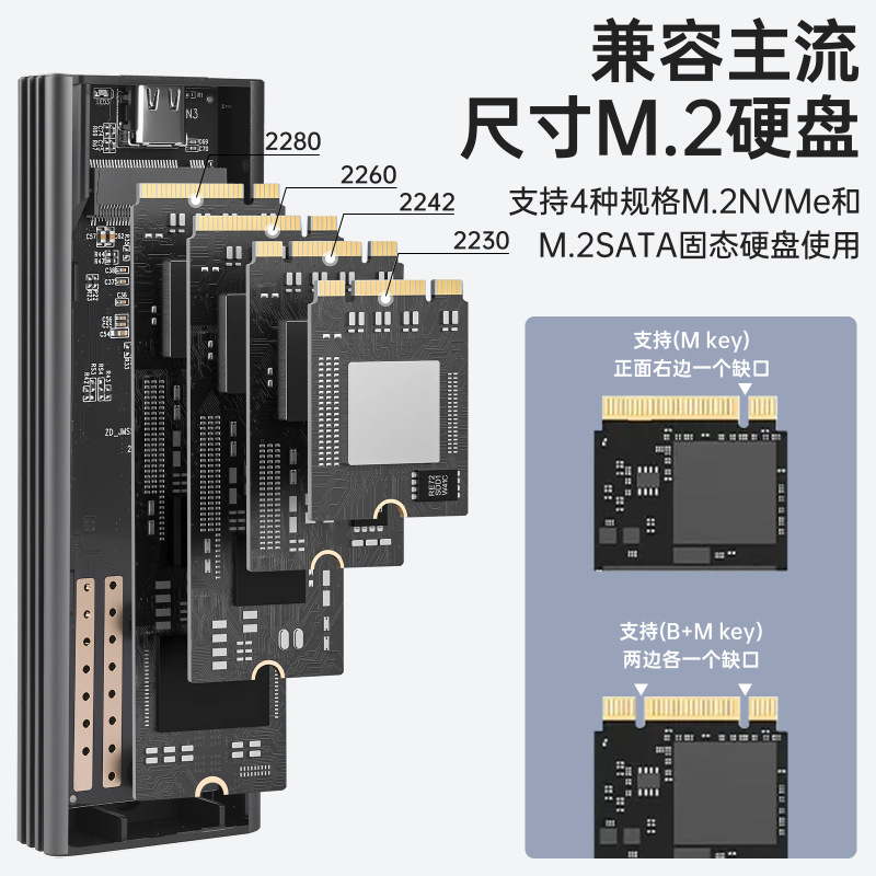 TypeC3.1 デュアルプロトコル 10G ハードドライブボックス NVME/NGFF デュアルプロトコルモバイルソリッドステートノートブックハードドライブボックス|undefined
