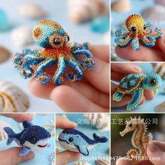 Octopus Bead Embroidery Kit  章鱼珠绣套件