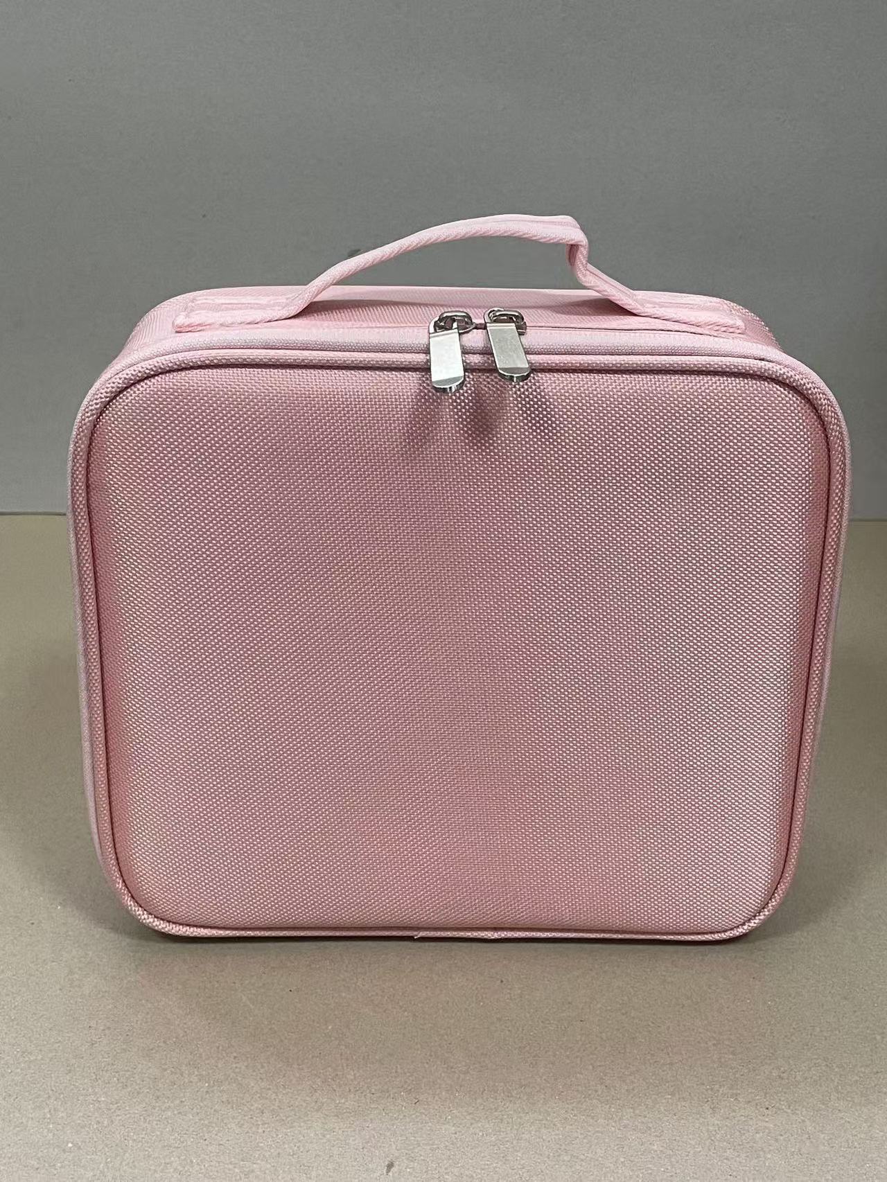 Bolsa de cosméticos portátil, maquillador y maquillaje de gran capacidad, bolsa de almacenamiento portátil multicapa, bolsa de partición de viaje de estilo ins en stock