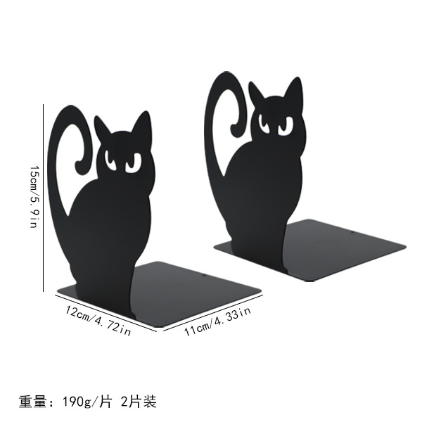 Libro de metal con forma hueca, estante de almacenamiento de libros para estudiantes creativos, libro de oficina de escritorio, personalización al por mayor de soportes para libros