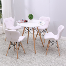 北欧椅子现代简约餐椅家用化妆靠背凳子ins网红伊姆斯洽谈书桌r*
