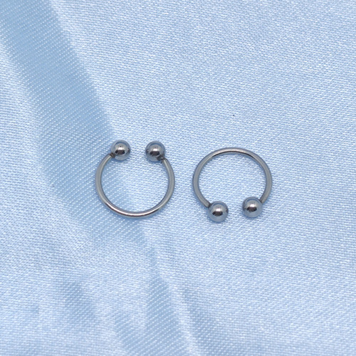Cross-border Amazon factory direct sales stainless steel U-shaped bead nose ring horseshoe-shaped nose clip personalized piercing nose jewelry