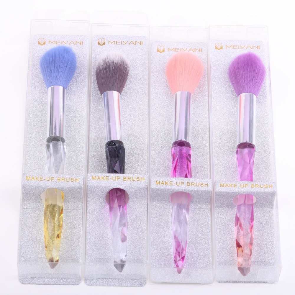 (Single redondo plateado tubo de aluminio prism blush cepillo - mixtos)