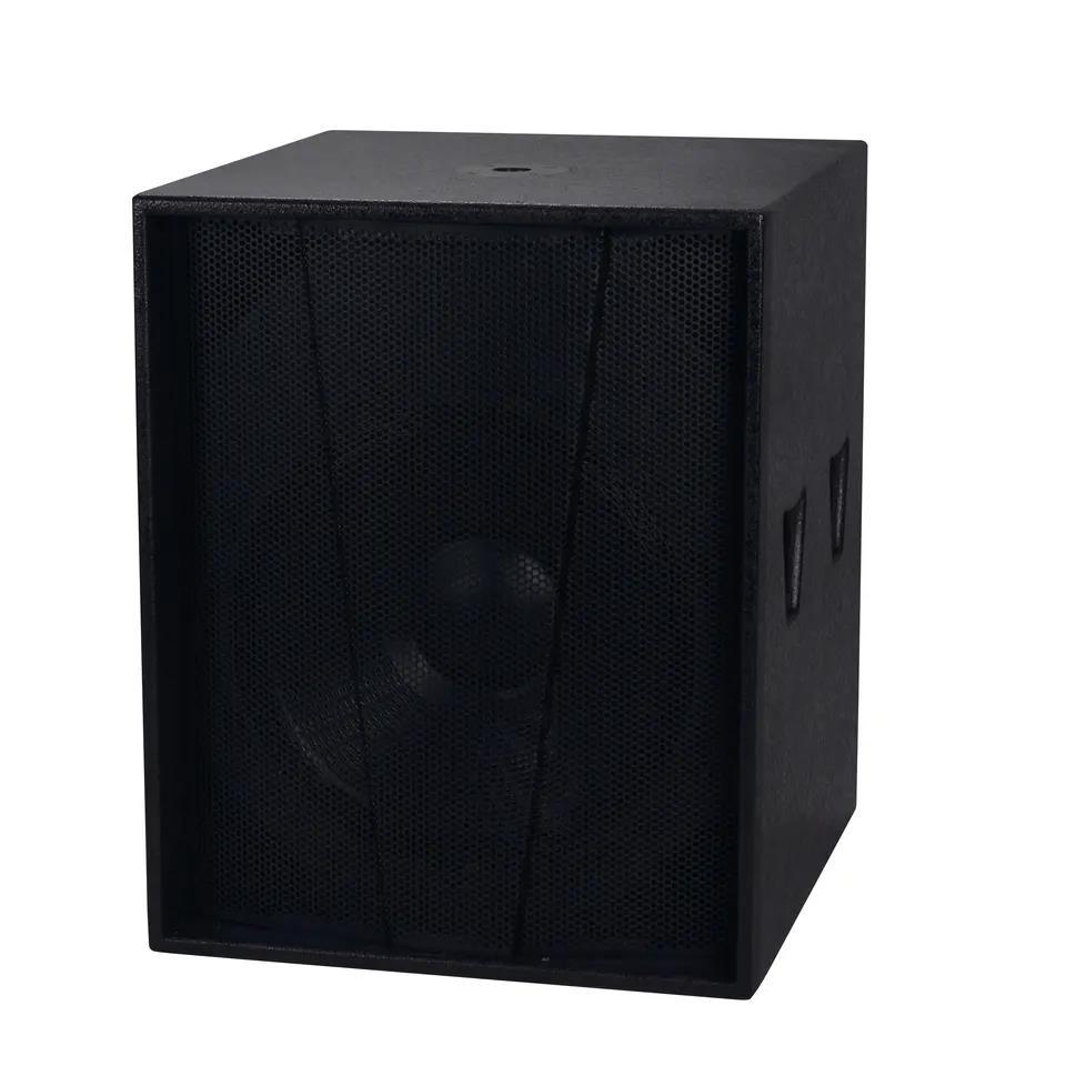 S18 caliente 18 pulgadas altavoz del sistema de sonido profesional 18 pulgadas subwoofer estéreo de baja frecuencia