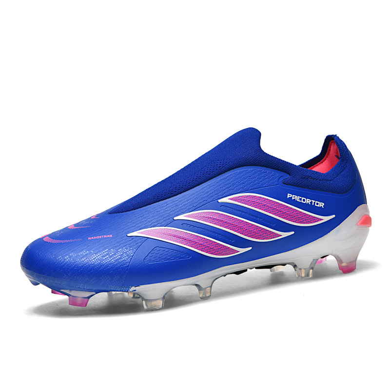 Nuevos zapatos de fútbol transfronterizos de alto bajo para hombres y mujeres juveniles deportes al aire libre zapatos de fútbol de entrenamiento de competición profesional