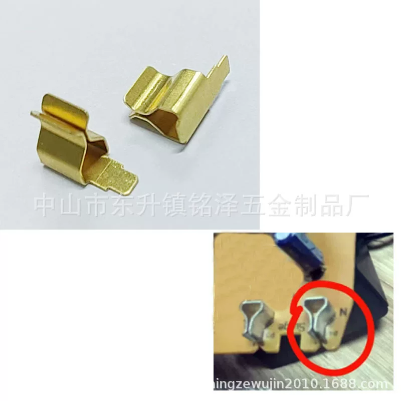 US, Japan, Australia and the United States standard universal socket accessories connector installed PCB board socket brass hardware terminal spring plate
