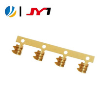 聚盈厂价直销黄铜锯齿型五金线夹电线末端横模4mm鲨鱼齿端子