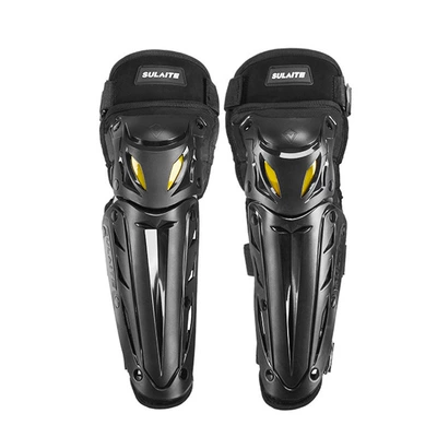 Motorcycle Knee Protectors Riding Windproof Anti-fall Leg Protectors Electric Vehicle Protectors Off-road Locomotive Elbow Protectors Knight Equipment Four Seasons (Motosiklet ləvazimatları və aksesuarları) - slt1201-black-summer-long-knee-pad-two-piece-set-free-size