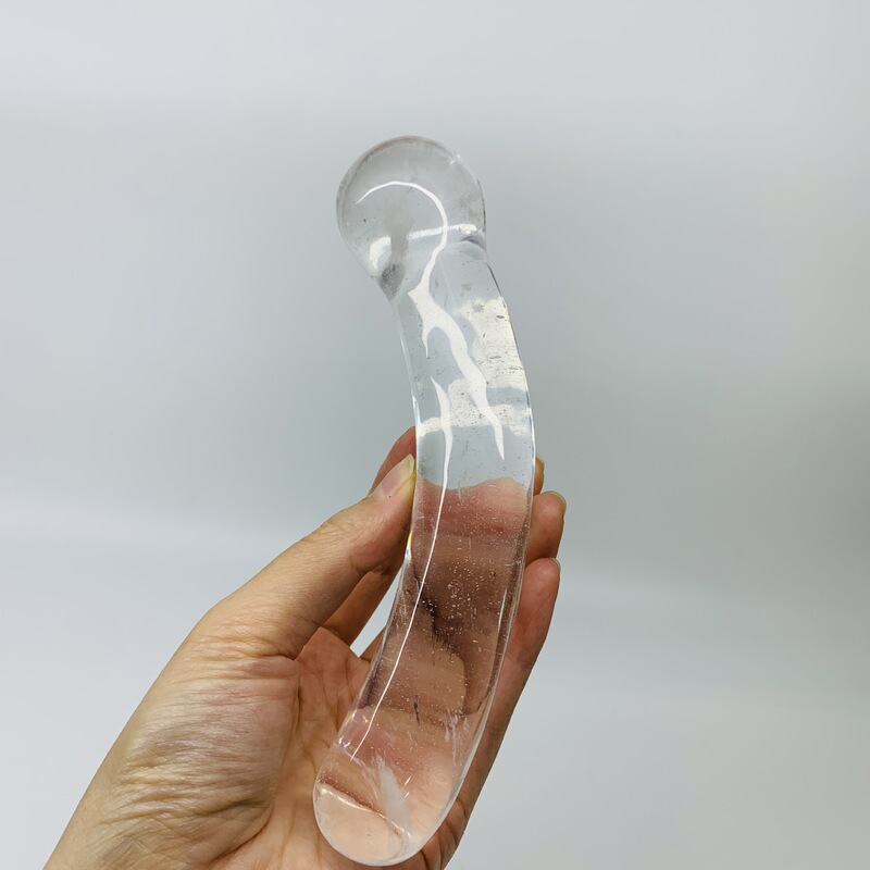 天然水晶多种材质原石雕刻打磨水晶按摩棒 图 4