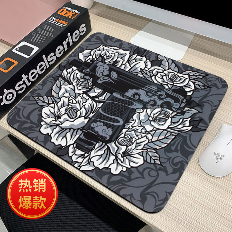 Guochao Esports Tiger Mouse Pad Chicken CSGO コンピュータノートブックキーボードゲームパッド男性 FPS デスクパッドドロップシッピング|undefined