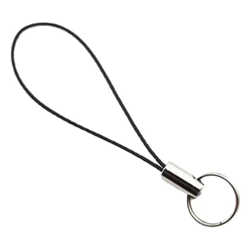 Alloy Lobster Clasp Phone Strap Black Phone Lanyard Keychain Hanging Strap Phone Rope DIY Phone Chain Wholesale