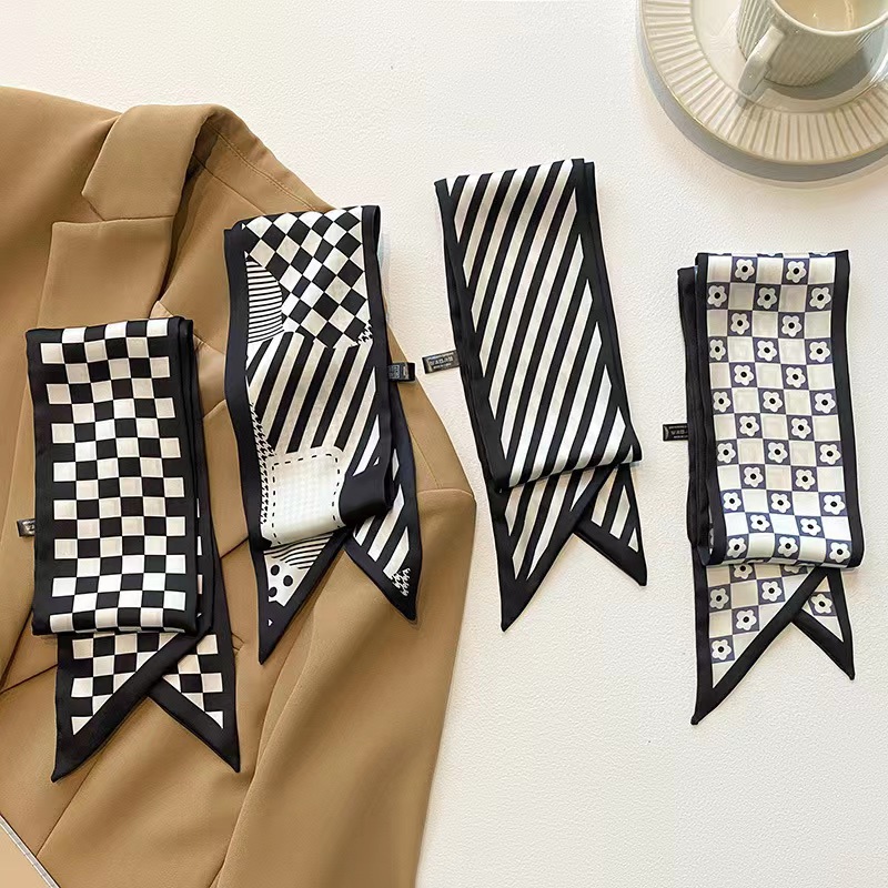 Hair Band Hair Accessories Type Simple Style Stripe Plaid Flower Cloth Printing Hair Band 1 Piece